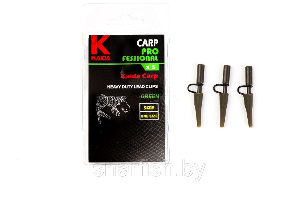 Безопасная клипса усиленная KAIDA Heavy duty lead clips (5шт) - фото 1 - id-p114059693