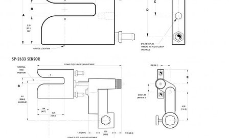 Fife SP-2317, SP-2633 Pneumatic Sensors, фото 2