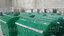 Евроконтейнер металлический оцинкованный для сбора твёрдых коммунальных отходов (ТКО) объём 1.1 м3, ТБО