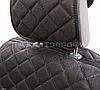 Комплект универсальных накидок на передние сиденья "CarPerformance", 2 шт., алькантара, фото 5
