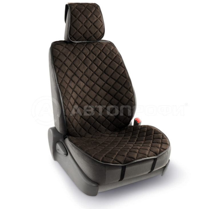 Комплект универсальных накидок на передние сиденья "CarPerformance", 2 шт., алькантара - фото 1 - id-p114069046