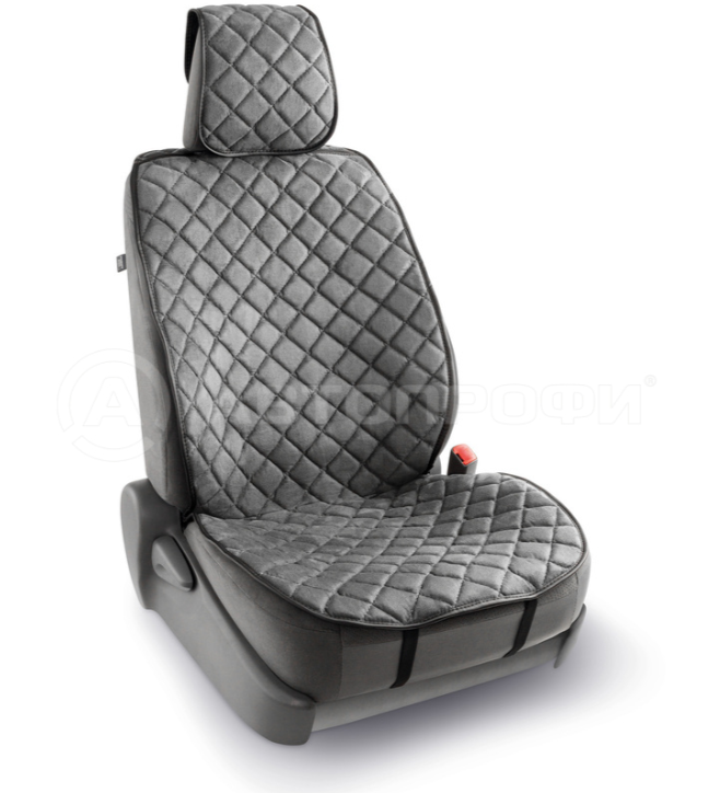 Комплект универсальных накидок на передние сиденья "CarPerformance", 2 шт., алькантара - фото 1 - id-p114069053