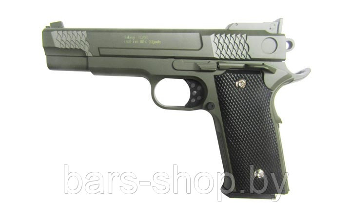 Пистолет Galaxy G.20G (зеленый) пружинный 6 мм - фото 1 - id-p114090768