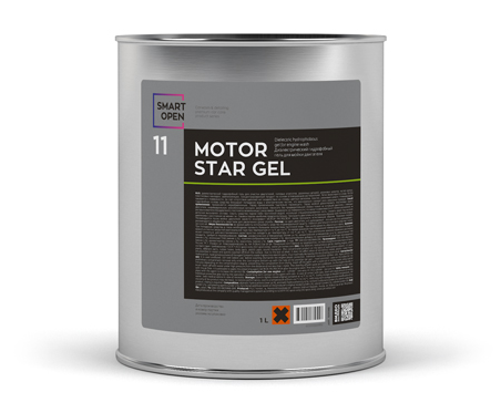 11 MOTORSTAR GEL - Диэлектрический гидрофобный гель концентрат для мойки двигателя | SmartOpen | 1л