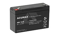 Батарея аккумуляторная Acumax AM12-6, T1, 6V/12Ah, 94(100)x151x51 HxLxW, 1.8kg, 6-9 лет