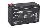 Батарея аккумуляторная Acumax AM7-12, T2, 12V/7Ah, 95(101)x151x65 HxLxW, 2.18kg, 6-9 лет