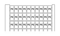 RC510 "PE" Маркировка для клемм шириной 5мм (карта 100шт)