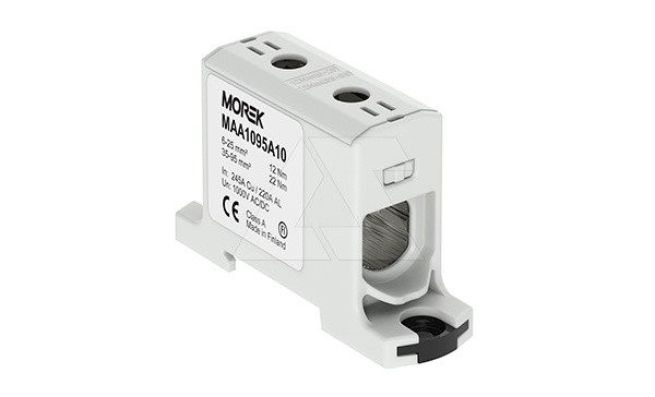 Клемма Morek OTL95 серая, 1xAl/Cu 6_95mm², 245(CU)/220(AL)A, 1000V, винтовые зажимы - фото 1 - id-p114175979