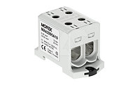 Клемма Morek OTL95-2 серая, 2xAl/Cu 6_95mm², 245(CU)/220(AL)A на клемму, 1000V, винтовые зажимы