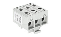 Клеммный моноблок Morek OTL35-3x серый, 3P, 3xAl/Cu 2,5_35mm², 135(CU)/120(AL)A, 1000V, винтовые зажимы