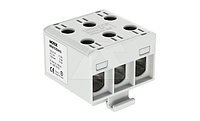 Клеммный моноблок Morek OTL50-3x серый, 3P, 3xAl/Cu 1,5_50mm², 160(CU)/145(AL)A, 1000V, винтовые зажимы