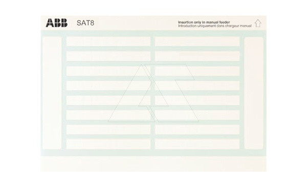 Самоклеющаяся полоса SAT6 для клемм шириной 6мм, (лист 240шт.), размер 9х5,8мм, белый - фото 1 - id-p114176930