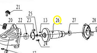 Якорь ротор для AG1207-2 WORTEX AG004-26