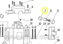 Щеткодержатель MM5519E WORTEX 60122-07