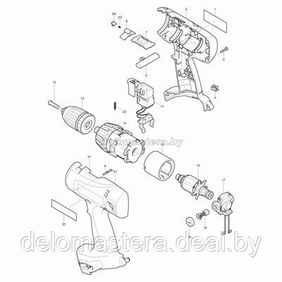 Винт с плоской головкой M6X22 Makita (MKT-251468-5) - фото 1 - id-p114229220