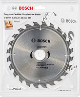 Диск пильный 190х30 мм 24 зуб. по дереву ECO WOOD BOSCH (твердоспл. зуб) 2608644376 (оригинал)