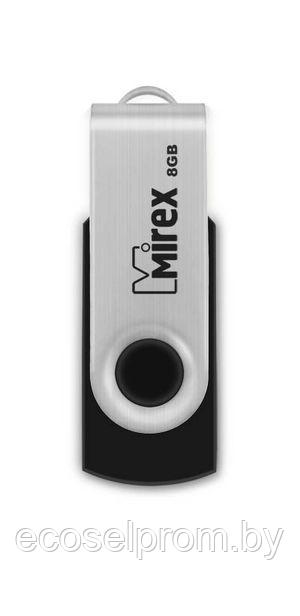 USB флэш-накопитель Mirex SWIVEL BLACK 8GB - фото 1 - id-p114233278