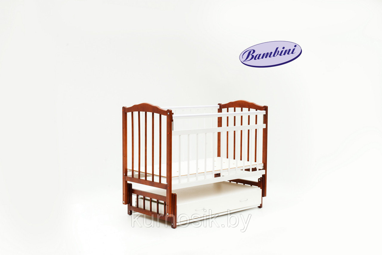 Кроватка Bambini (Бамбини) 10 белый орех - фото 2 - id-p6681284
