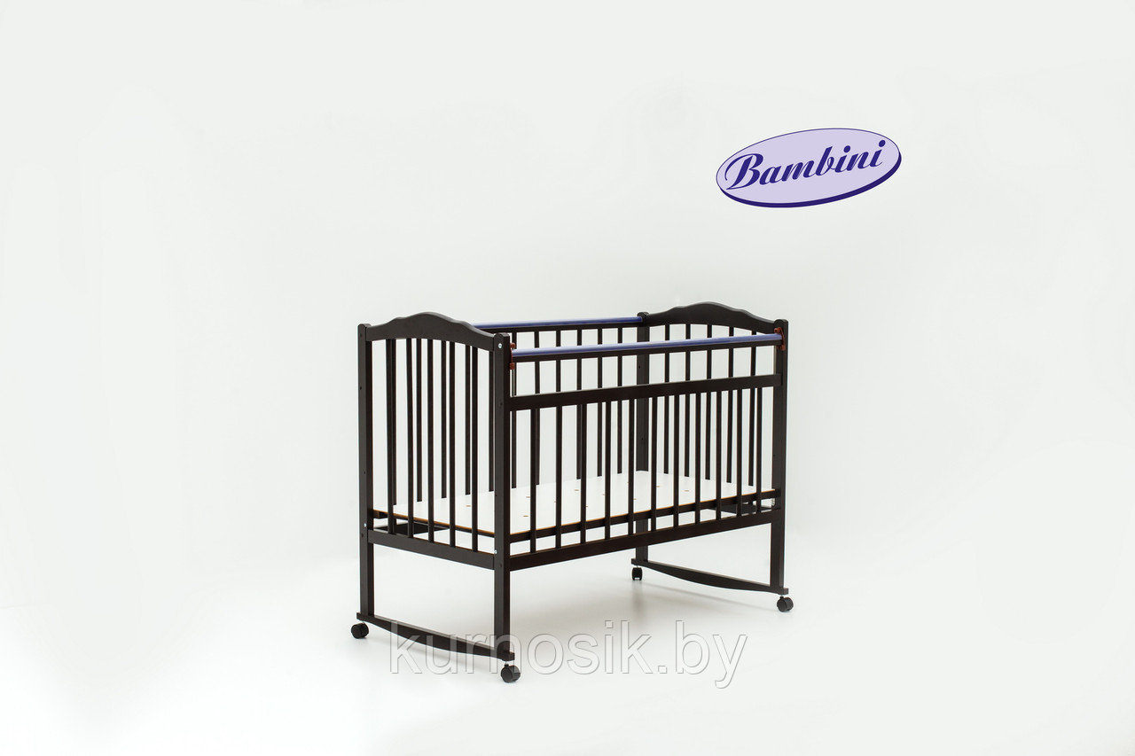 Кроватка Bambini (Бамбини) 09 темный орех - фото 2 - id-p6681338