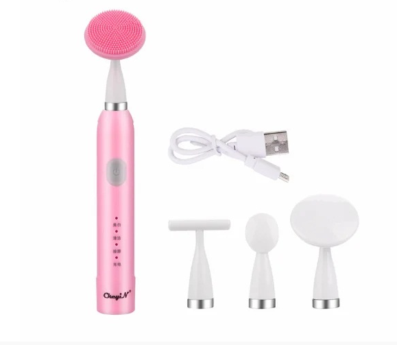 Ультразвуковой массажер-очиститель лица 4 в 1 HOMEROYE Sonic Vibration Beauty Meter