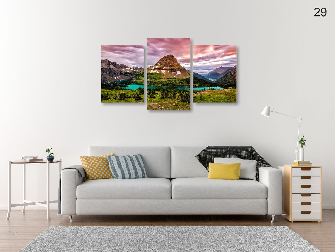 Модульная картина (900х500 мм) "Одинокая гора, Канада"