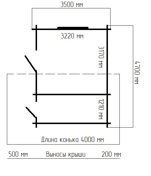 "Луиз" 3,5 х 4,7м. Садово-дачный дом из профилированного бруса (базовая комплектация) - фото 2 - id-p43212003