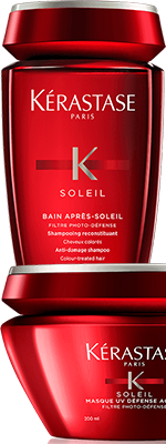 Комплект Керастаз Солейл шампунь + маска (250+200 ml) для УФ-защиты волос - Kerastase Soleil Set Shampoo and