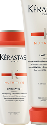 Комплект Керастаз Нутритив шампунь + кондиционер (250+200 ml) для питания нормальных и склонных к сухости