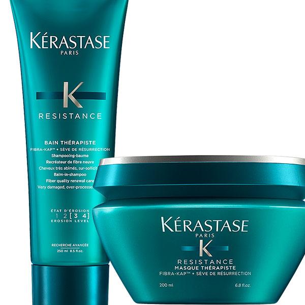 Комплект Керастаз Резистанс Терапист шампунь + маска (250+200 ml) для восстановления поврежденных волос - - фото 2 - id-p114296396