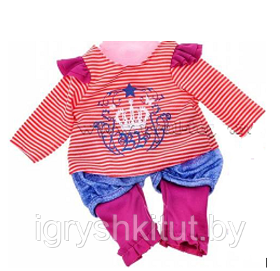 Набор одежды для куклы "Yale baby" ростом до 44 см, арт.BLC200G - фото 1 - id-p114297574