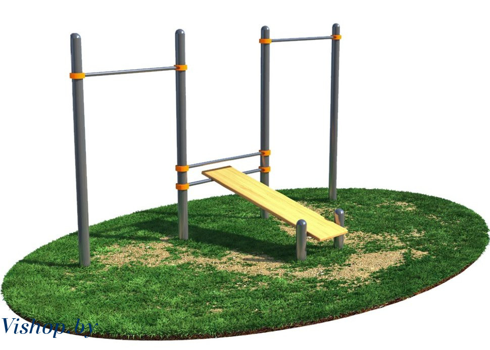 Скамья для пресса с двумя турниками СВС-26-М Sportmen