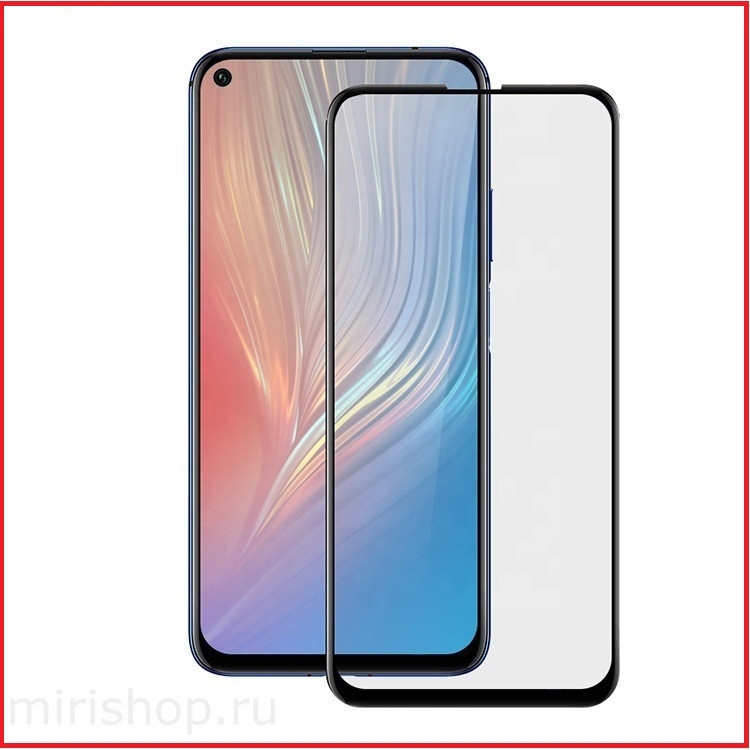 Защитное стекло Full-Screen для Huawei Nova 5T черный (5D-9D с полной проклейкой) - фото 2 - id-p114315959