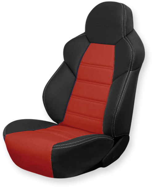 Чехлы на сидения Dinas Drive, универсальные, черно-красный - фото 1 - id-p114315461