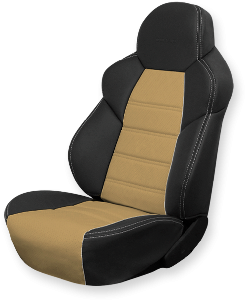 Чехлы на сидения Dinas Drive, универсальные, черно-бежевый - фото 1 - id-p114315462