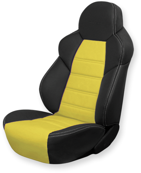 Чехлы на сидения Dinas Drive, универсальные, черно-желтый - фото 1 - id-p114315464