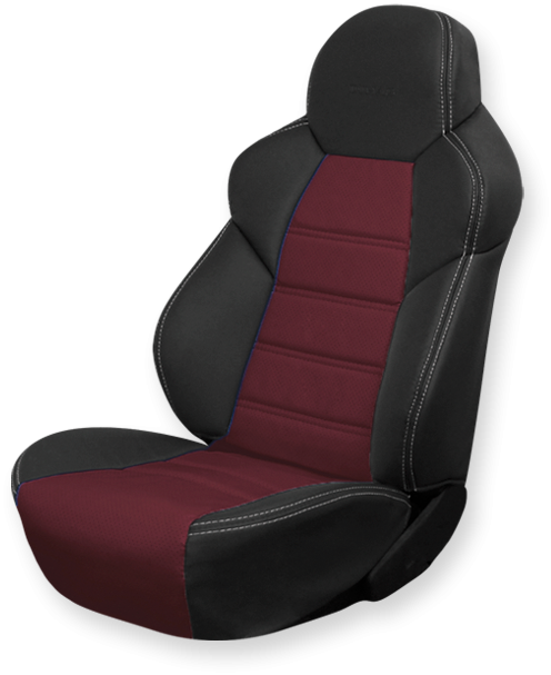 Чехлы на сидения Dinas Drive, универсальные, черно-бордовый - фото 1 - id-p114315466