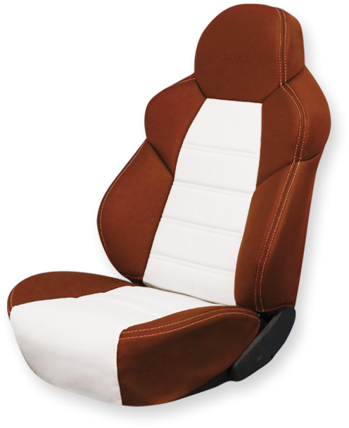 Чехлы на сидения Dinas Drive, универсальные, паприка-белый - фото 1 - id-p114315471