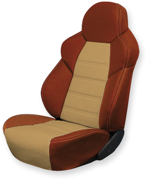 Чехлы на сидения Dinas Drive, универсальные, паприка-бежевый - фото 1 - id-p114315472