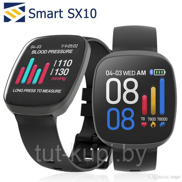 Умный Фитнес Браслет здоровья Smart Band Sx10 Original С Тонометром - фото 5 - id-p114330992