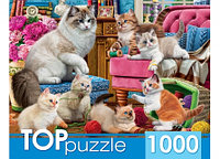 TOPpuzzle. ПАЗЛЫ 1000 элементов.Озорные котята