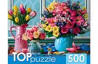 TOPpuzzle. ПАЗЛЫ 500 элементов.ВАЗЫ С ЯРКИМИ ЦВЕТАМИ
