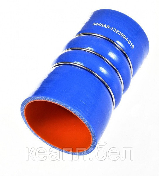 Патрубок силиконовый для КАМАЗ радиатора верхний (L104*265, d58) (4 слоя, 4мм) - фото 3 - id-p114363297