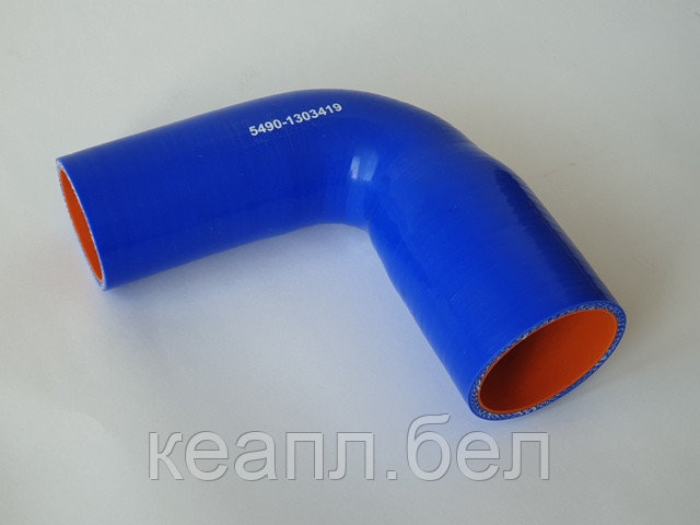 Патрубок силиконовый для КАМАЗ радиатора верхний (L254, d56) (4 слоя, 5мм) - фото 3 - id-p114366895