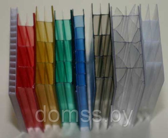Сотовый поликарбонат 16 мм цветной Титанпласт, 2,10кг/м2 структура 3R - фото 2 - id-p1974601