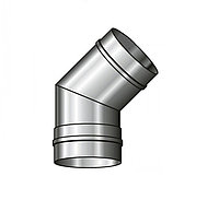 Колено дымохода Ø130х45° (AISI 304/0,5 мм) из нержавеющей стали