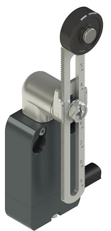 NA G222KP-DN2 Pizzato Elettrica Модульный выключатель со встроенным кабелем с регулируемым по высоте прямым металлическим поворотным рычагом и роликом, фото 2