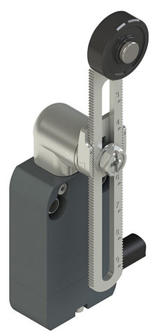 NF B112KP-DN2 Pizzato Elettrica Модульный выключатель со встроенным кабелем с регулируемым по высоте прямым металлическим поворотным рычагом и роликом, фото 2