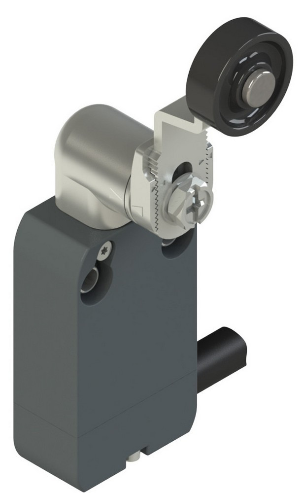 NF B112KH-DN5 Pizzato Elettrica Модульный выключатель со встроенным кабелем с регулируемым металлическим поворотным рычагом и роликом O 20 мм