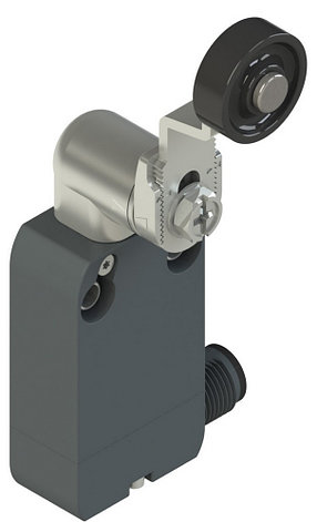 NF B112KH-DMK Pizzato Elettrica Модульный выключатель со встроенным разъемом с регулируемым металлическим поворотным рычагом и роликом диам. 20 мм, фото 2