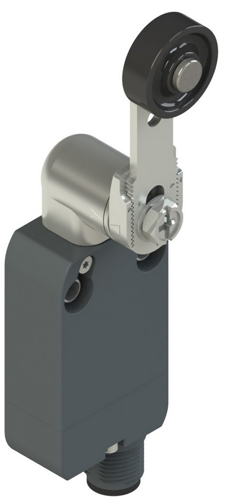 NF B112KF-SMK Pizzato Elettrica Модульный выключатель со встроенным разъемом с регулируемым прямым металлическим поворотным рычагом и роликом диам. 20